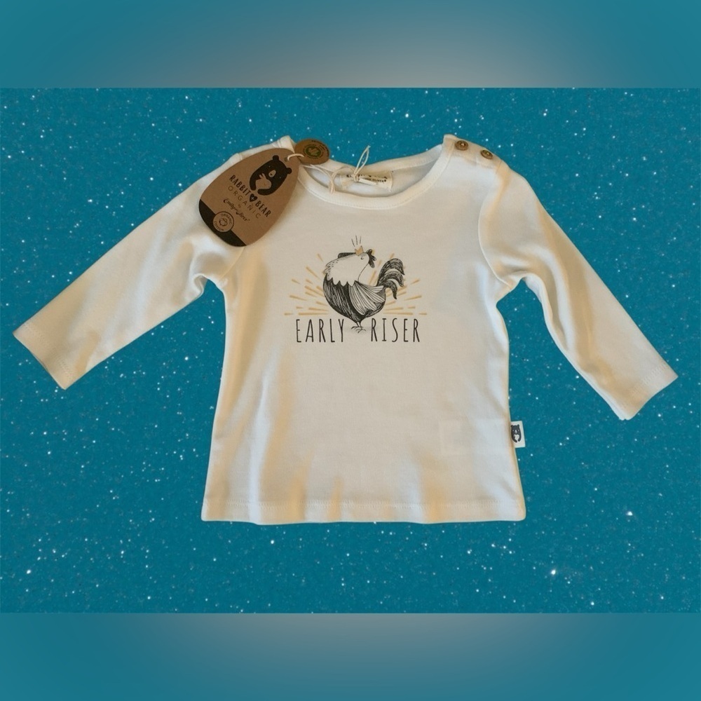 Early Riser Kids White Shirt